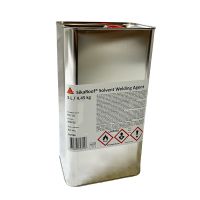 Quellschweißmittel Kanister 5000 ml zum Kaltverschweißen von PVC Folien wie Teichfolien, Dachdichtungen, und Wurzelschutzbahnen verwendet.