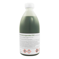 PVC-Flüssigfolie PE-Flasche 500 ml (oliv) wird benötigt, um z. B. Schweißnähte abzusichern bzw. die Übergänge zu glätten.