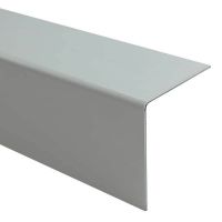 PVC Kantenprofil 5/5 cm 88° Folie: hellgrau, Beschichtung außen, z. B. für Mauerkronen verwendbar.