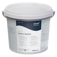 Oase SeDox Speed 4,8 kg für 200 m³ bindet Phosphat innerhalb weniger Stunden nicht rücklösbar direkt im Säckchen und kann daher auch in Teichen mit Stör-Besatz eingesetzt werden.