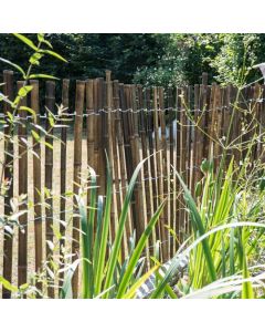 Rollzaun aus Bambus