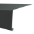 PVC Rinneneinhang-Profil Folie: bleigrau hat ein Querschnitt von 1/6/10 cm und eine Länge von 2 Metern.
